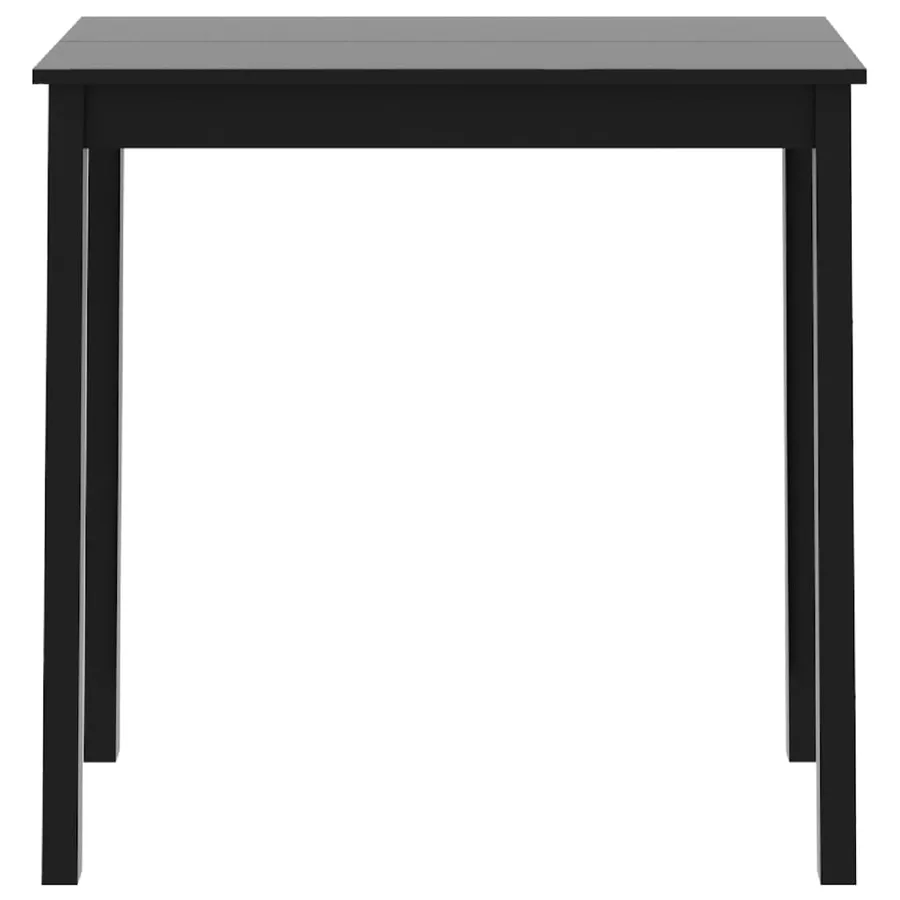 Table de bar MDF noir 115x55x107 cm - 3