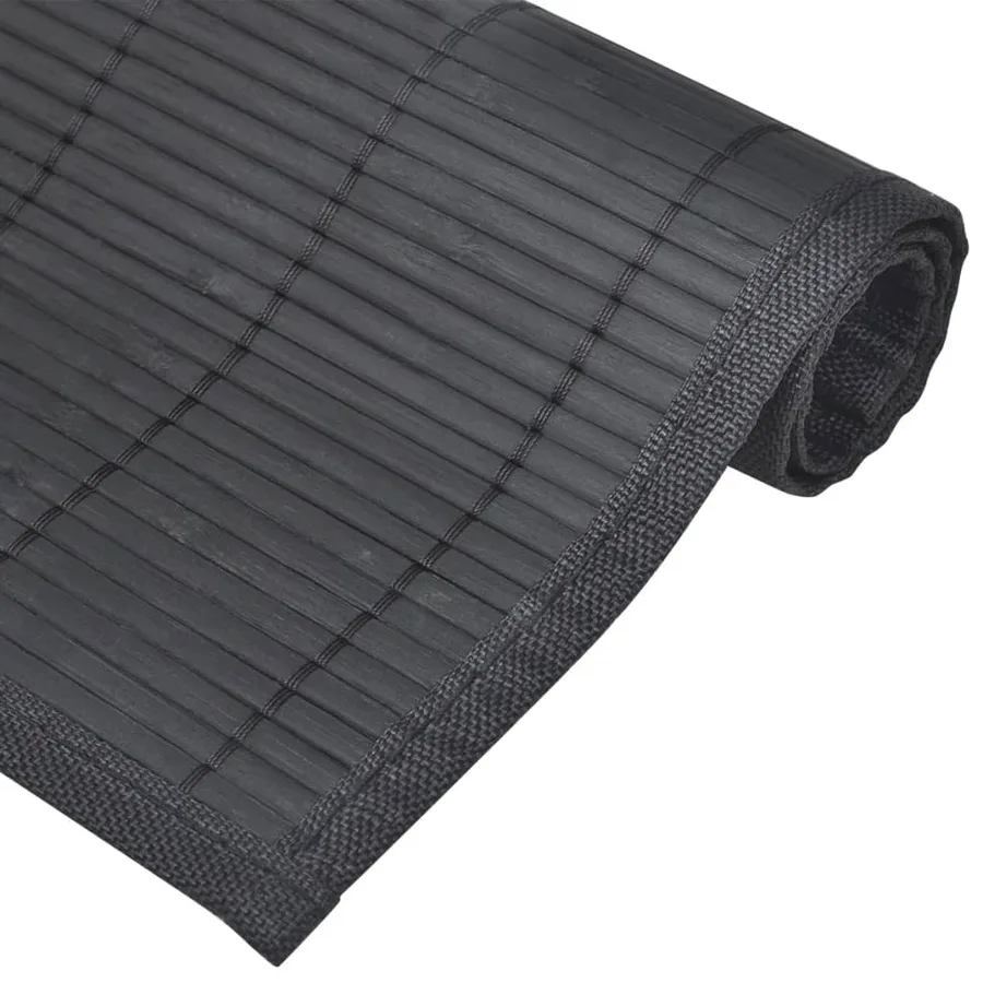 Napperons 6 pcs Bambou 30 x 45 cm Noir - 4