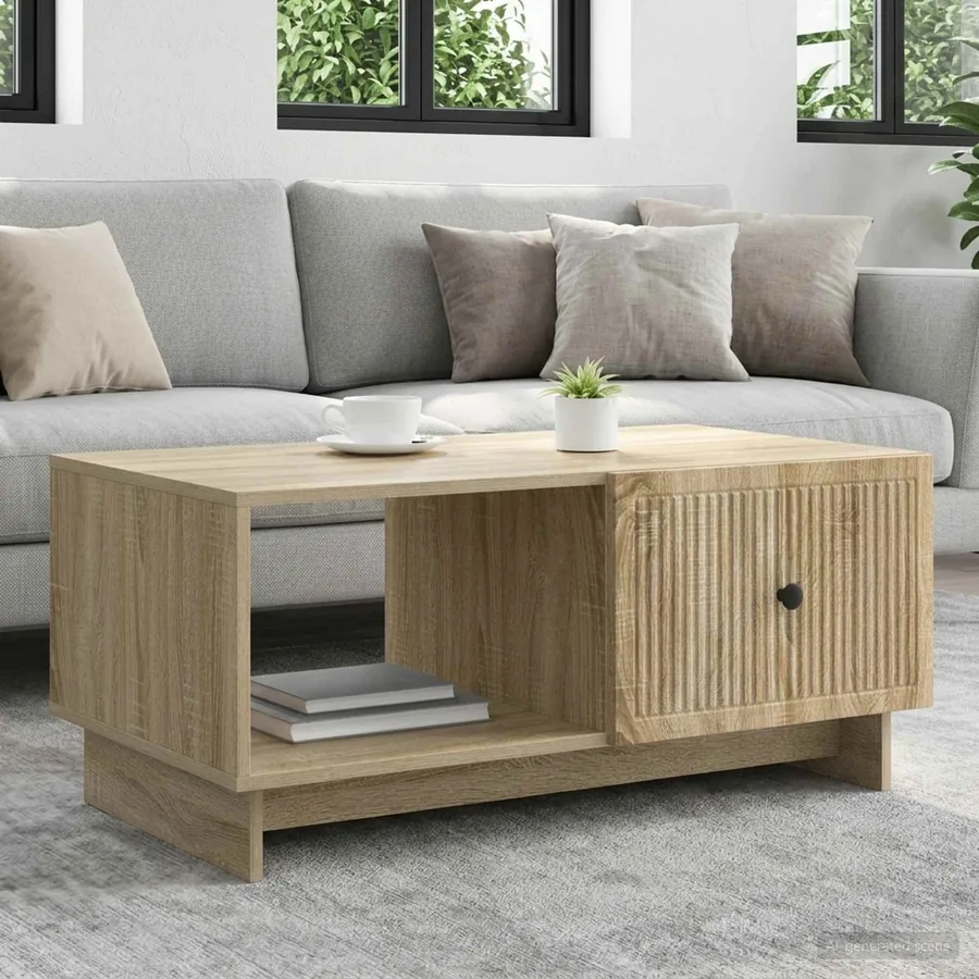 Table basse Chêne Sonoma 90 x 50 x 40 cm Bois d'ingénierie