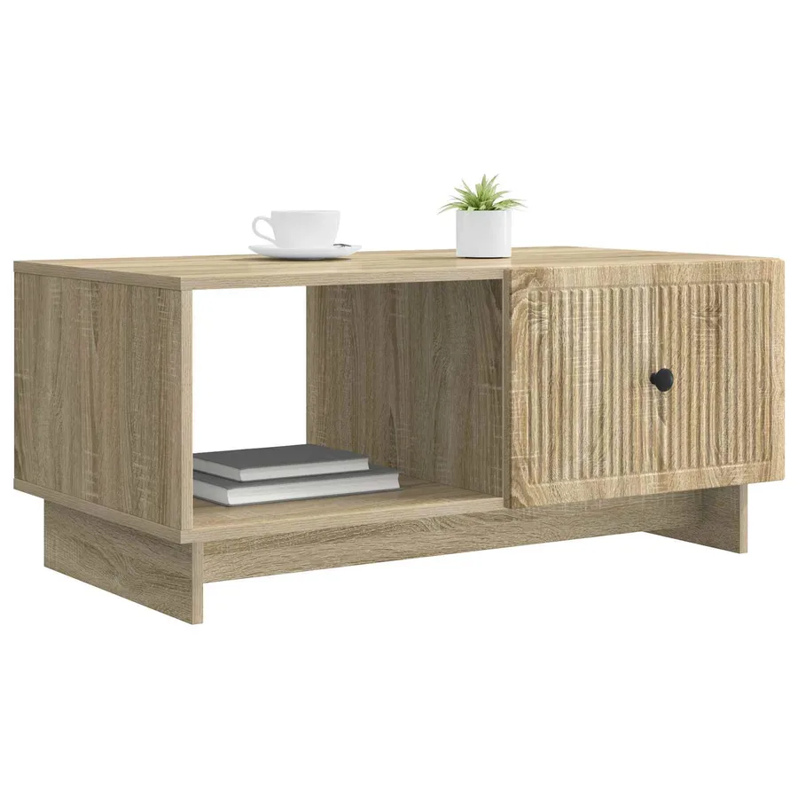 Table basse Chêne Sonoma 90 x 50 x 40 cm Bois d'ingénierie - 3