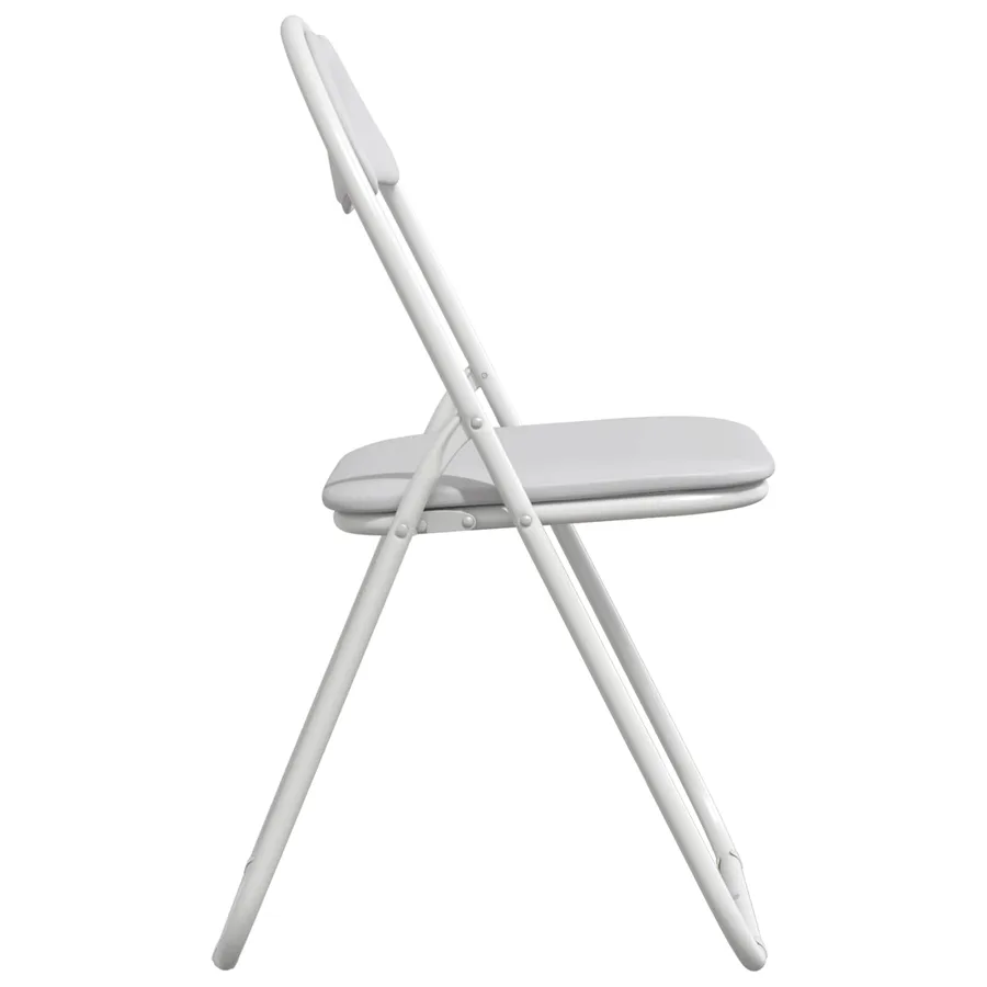 Chaise pliante 8 pcs Blanc 48 x 43,5 x 81 cm Simili cuir - 6