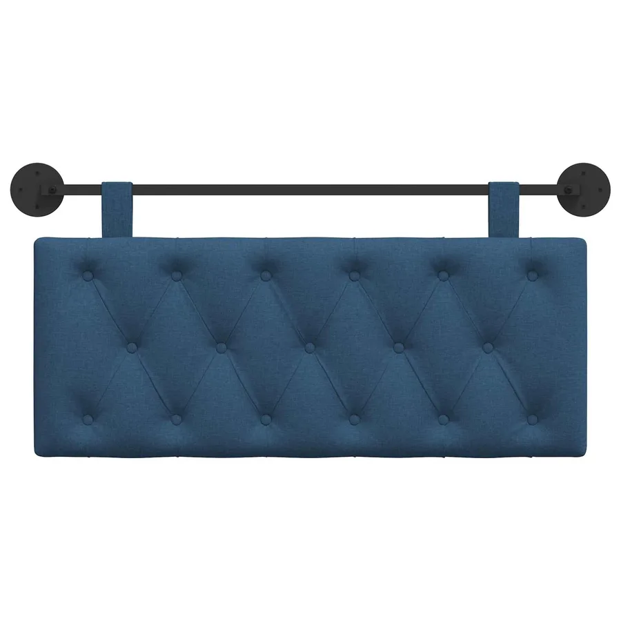 Tête de lit suspendue Bleu Tissu - 5