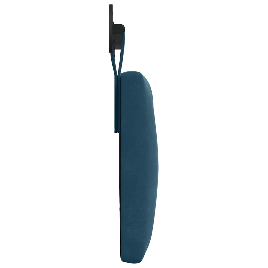 Tête de lit suspendue Avec lumière LED Bleu Velours - 6