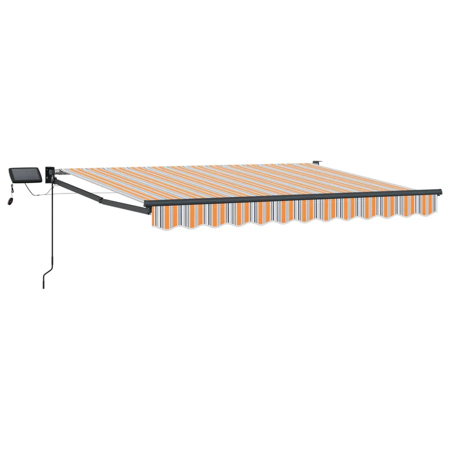 Store rétractable manuel avec LEDs 3,5 x 2,5 m - 2