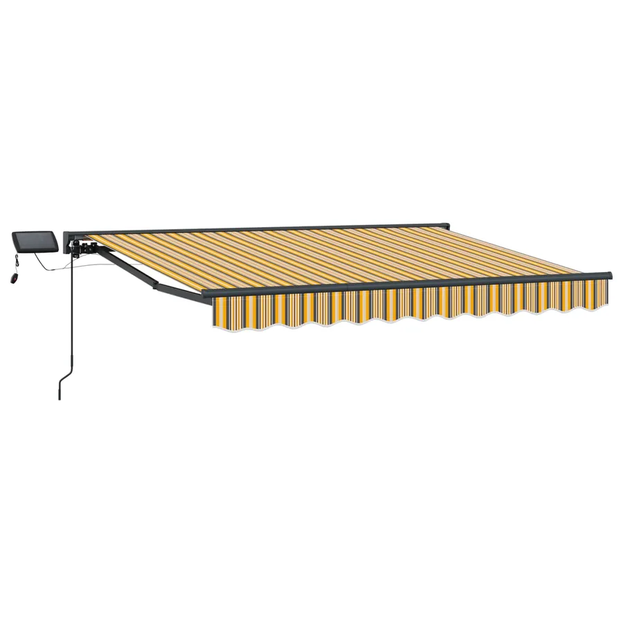 Cadre de store manuel avec LEDs 3,5 x 2,5 m - 2
