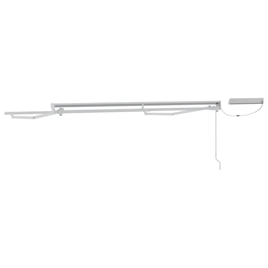Cadre de store rétractable électrique Blanc 3,5 x 2,5 m Acier - 5