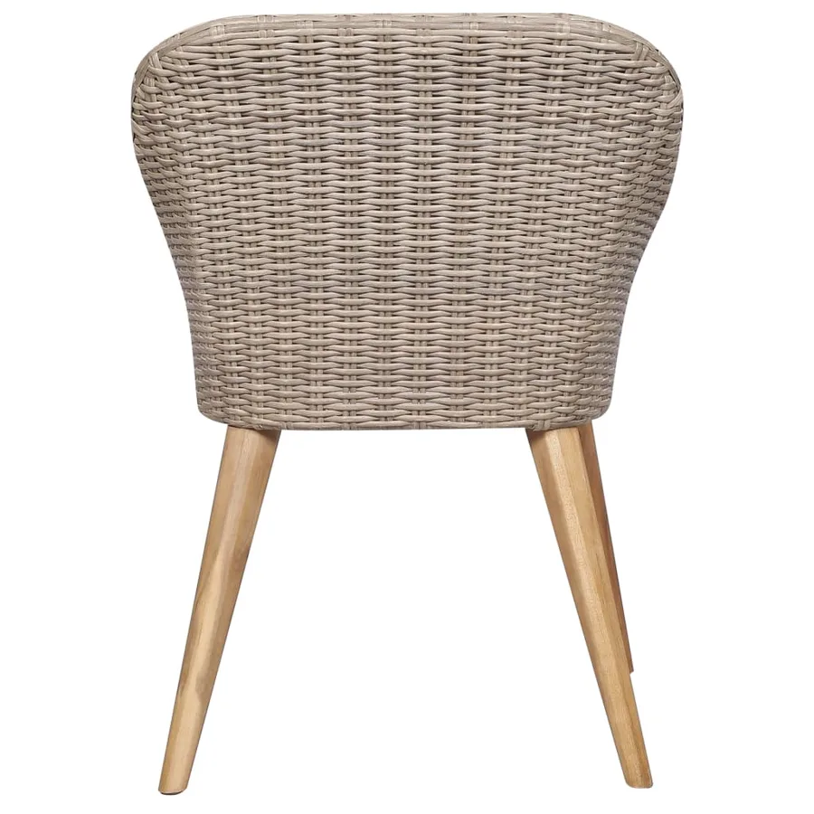Ensemble à manger de jardin 5 pcs Marron - 10