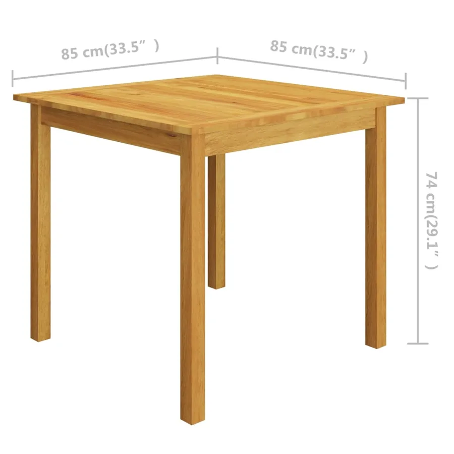 Ensemble à manger de jardin 5 pcs Marron - 11