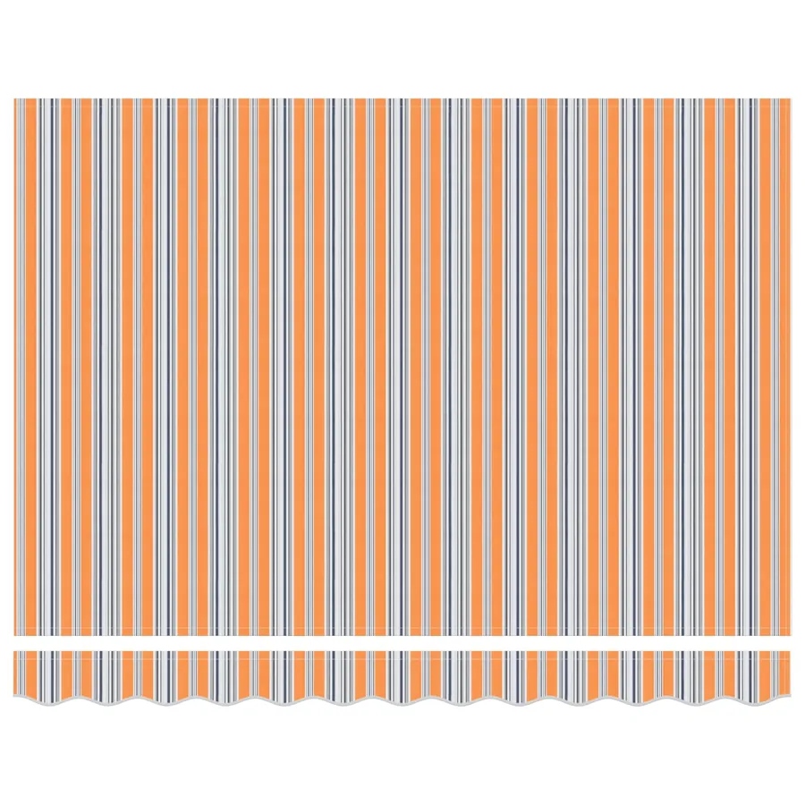 Auvent rétractable électrique Bleu, Orange, Blanc 3,5 x 2,5 m - 6