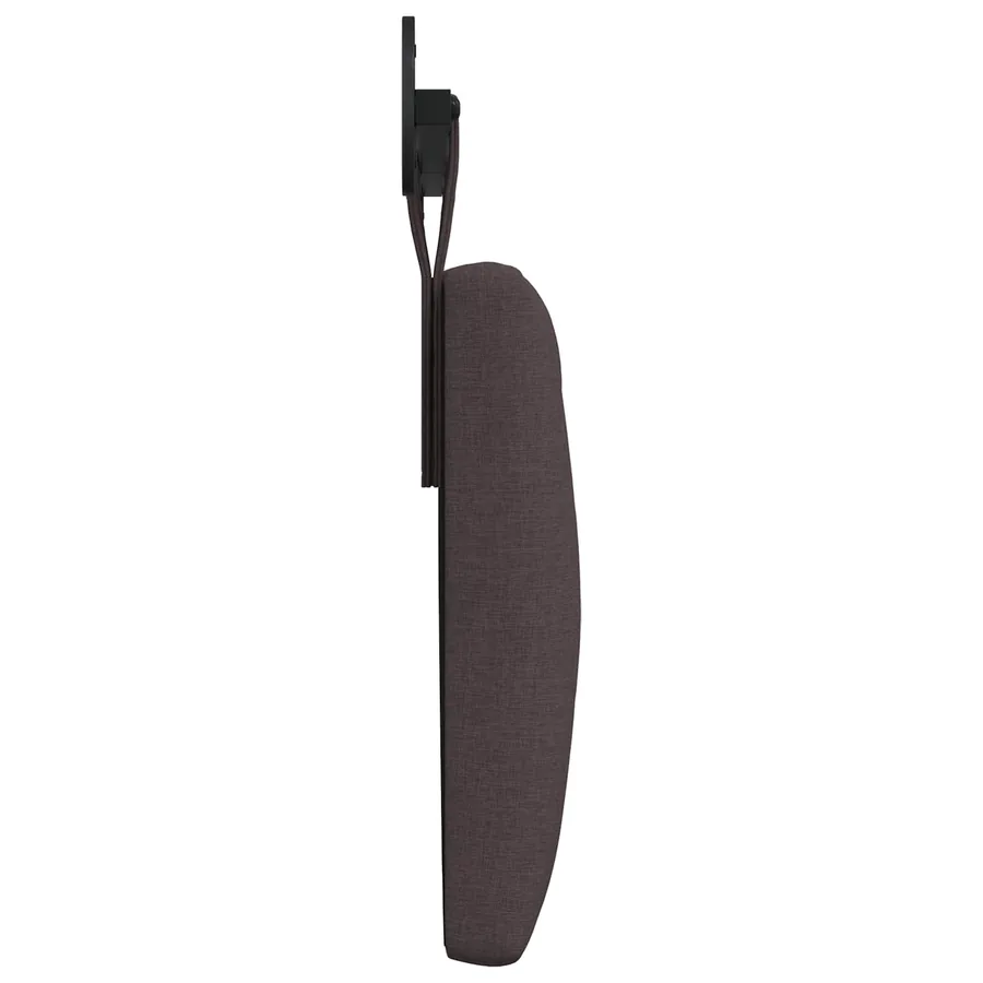 Tête de lit suspendue Marron foncé Tissu - 6