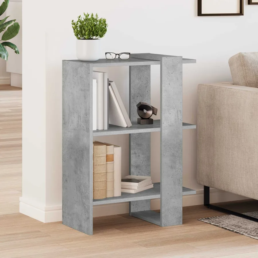 Étagère Gris béton 52 x 25 x 71,5 cm Bois d'ingénierie - 4