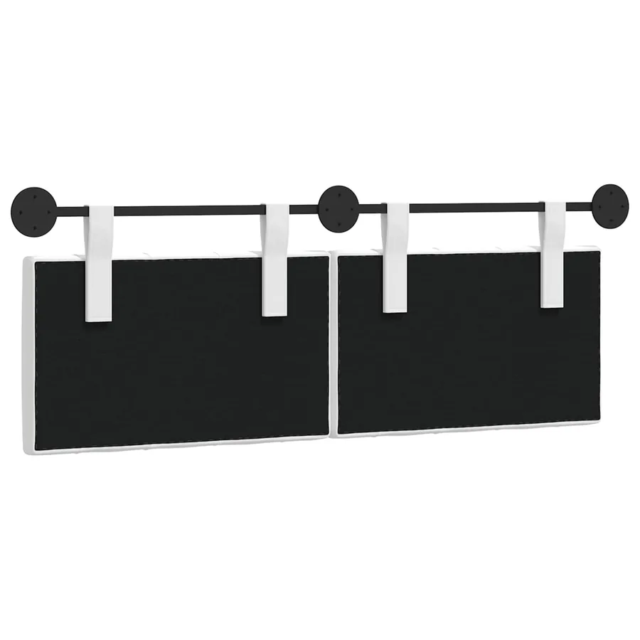 Tête de lit suspendue Blanc Tissu - 7