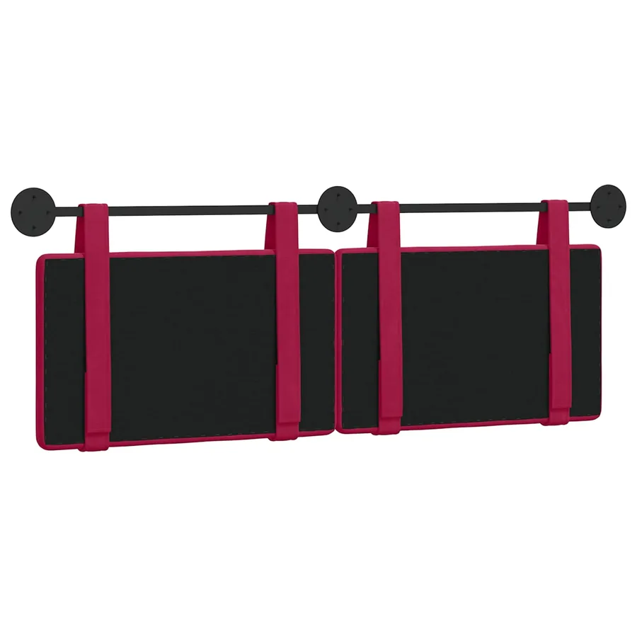 Tête de lit suspendue Bordeaux Velours - 7