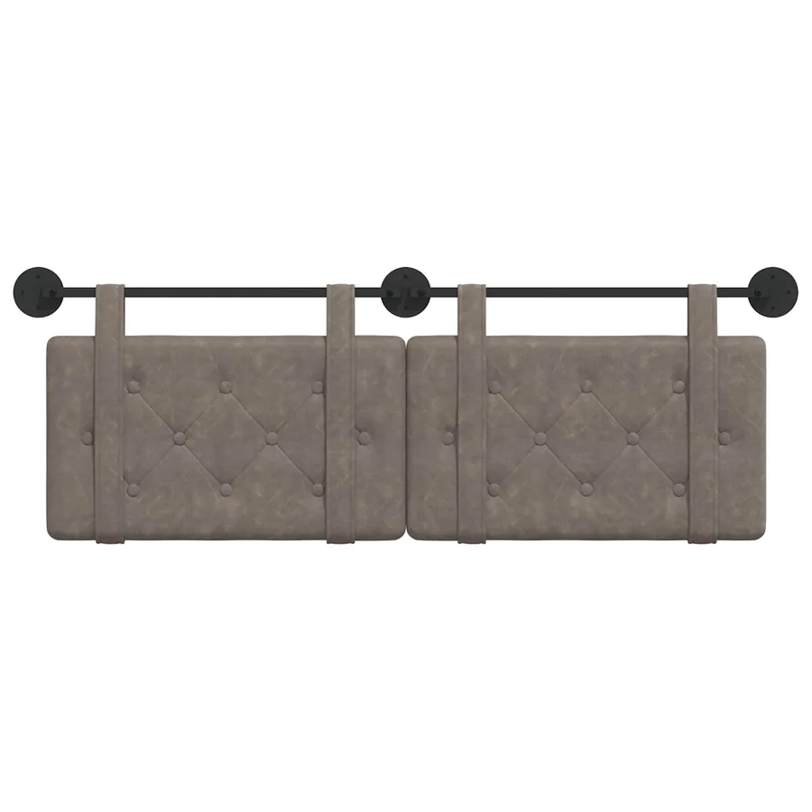 Tête de lit suspendue Gris PU antique - 5