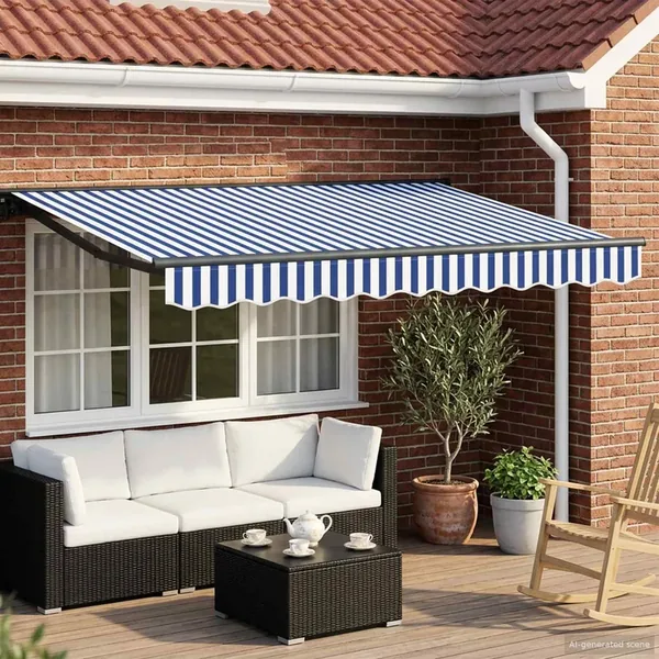Auvent rétractable électrique 3,5 x 2,5 m