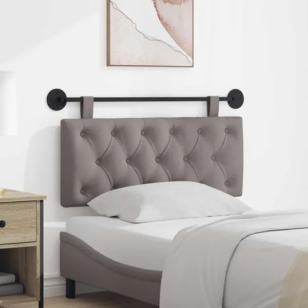 Tête de lit suspendue Taupe Tissu