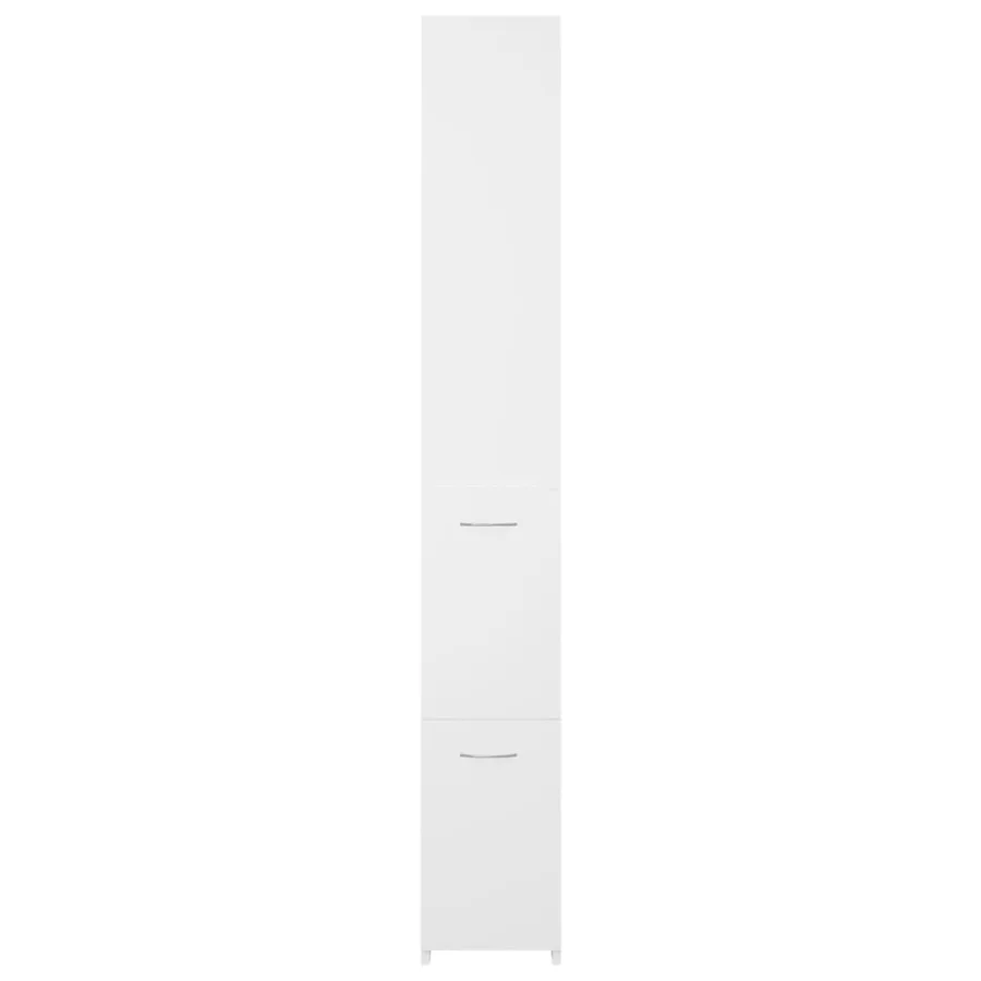 Bathroom cabinet white 25x26.5x170 cm engineered wood - 4