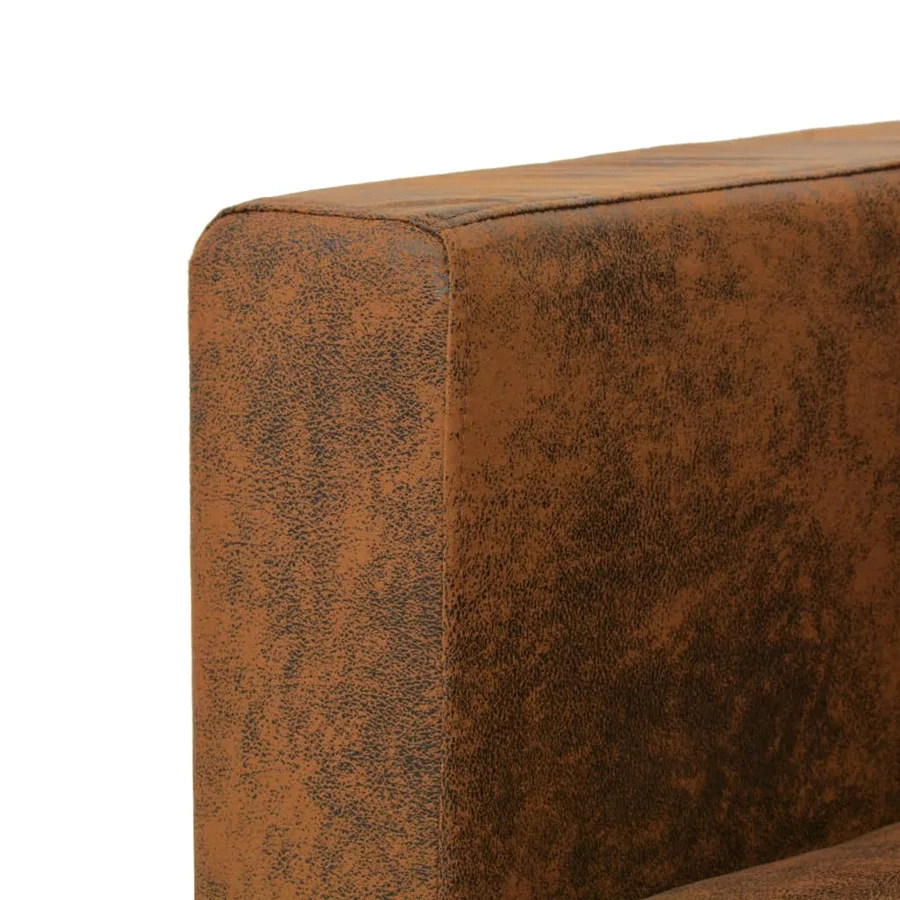 Canapé à 3 places 191 x 73 x 82 cm Cuir daim artificiel - 4