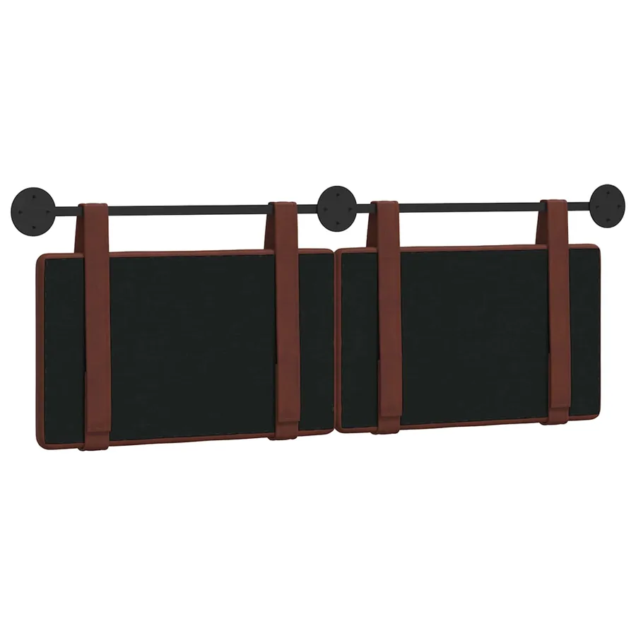 Tête de lit suspendue Brun Brillant PU antique - 7