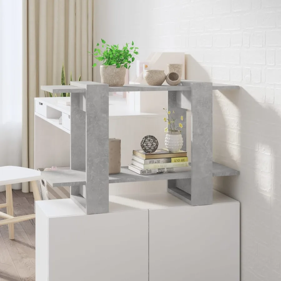 Bookcase/Room divider Concrete grey 80x30x51 cm
