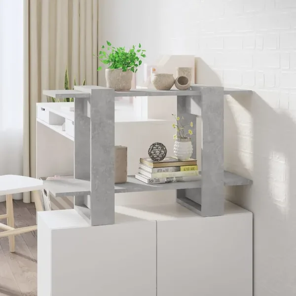 Bookcase/Room divider Concrete grey 80x30x51 cm