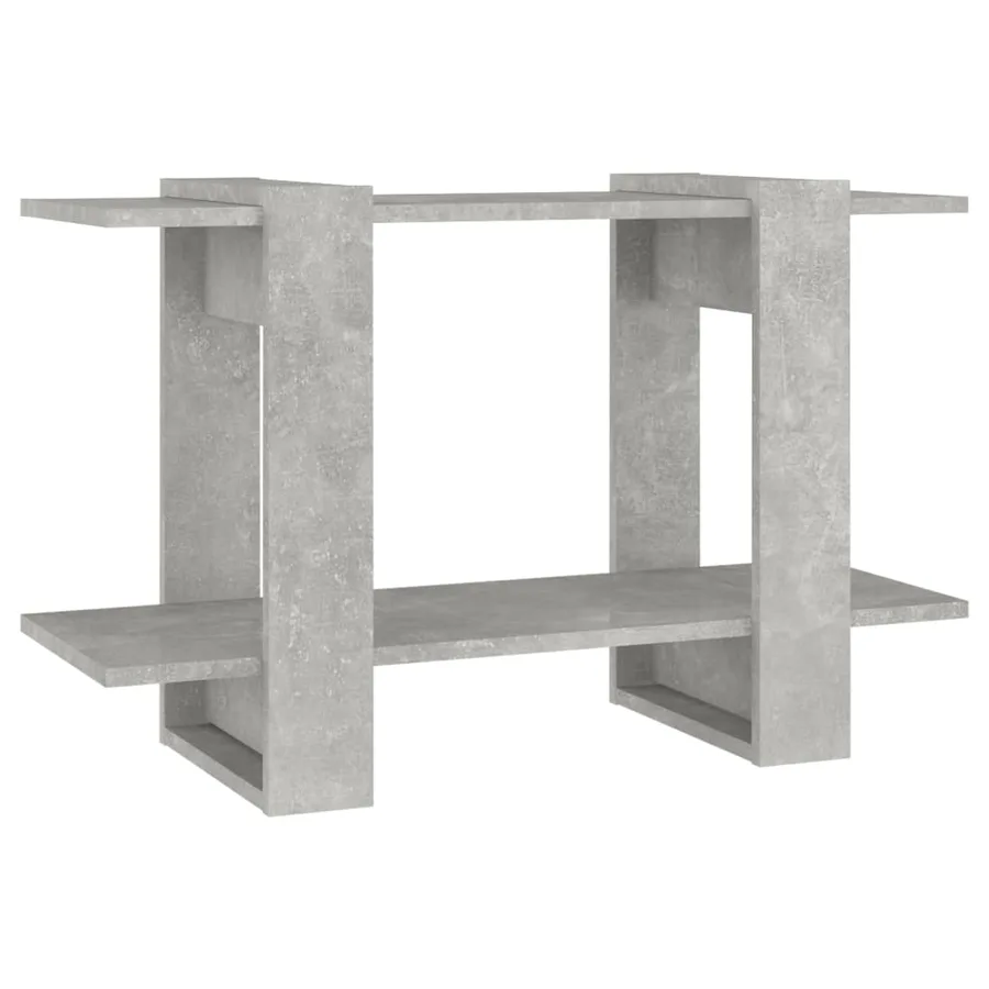 Bibliothèque/Séparateur de pièce Gris béton 80x30x51 cm - 2