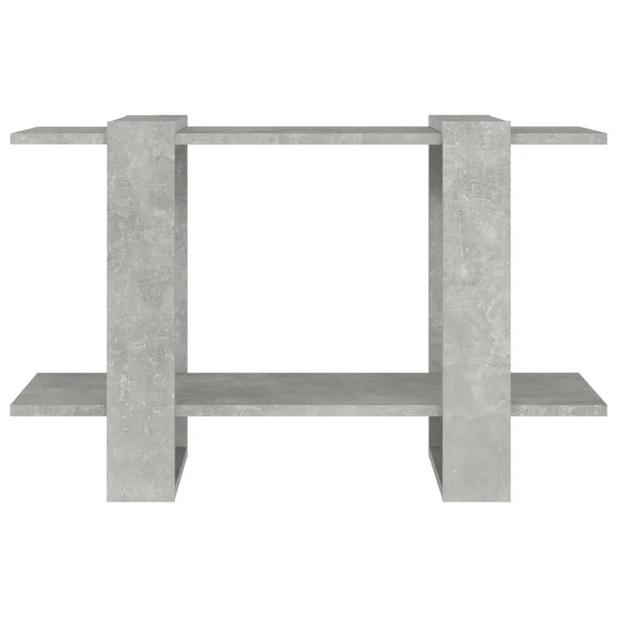 Bibliothèque/Séparateur de pièce Gris béton 80x30x51 cm - 5