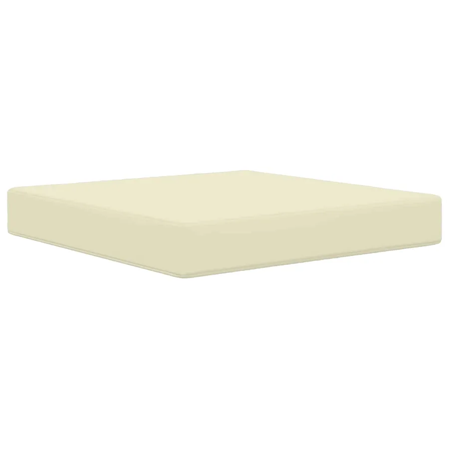 Coussin de canapé d'extérieur 2 pcs Crème Polyester - 4