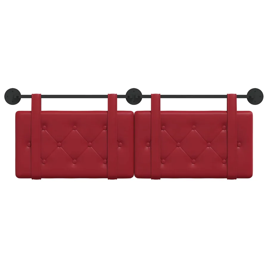 Tête de lit suspendue Bordeaux Simili cuir - 5