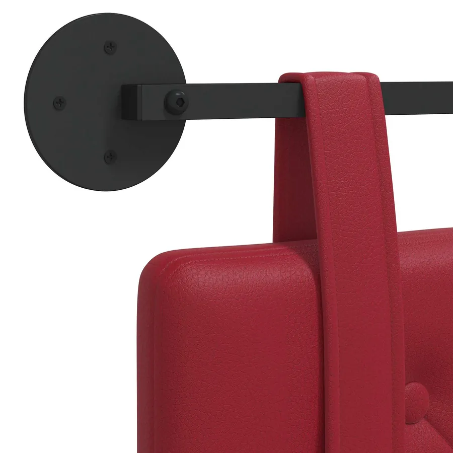 Tête de lit suspendue Bordeaux Simili cuir - 9