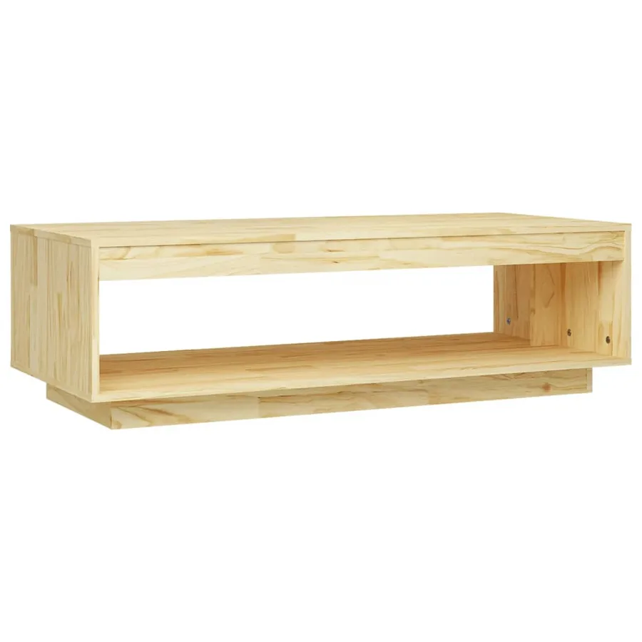 Table basse 110x50x33,5 cm bois de pin massif - 2