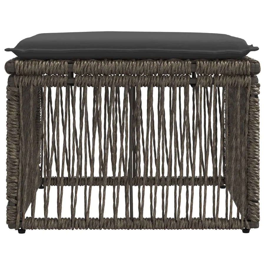 Tabouret Gris polyrotin - 4