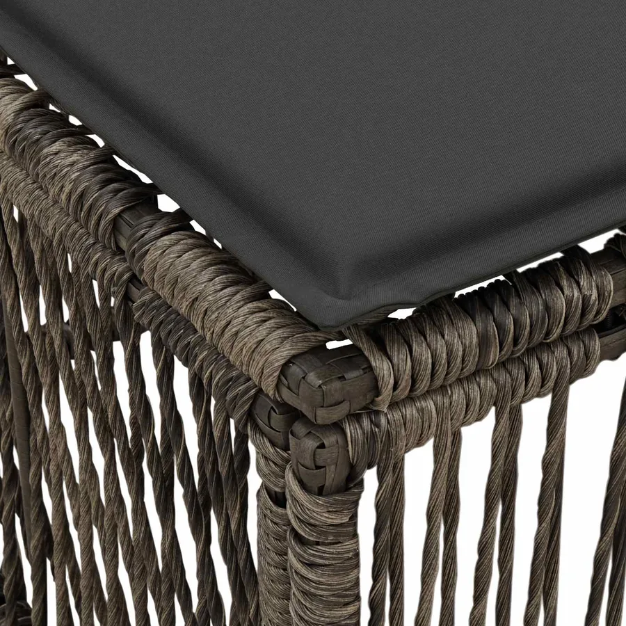 Tabouret Gris polyrotin - 5