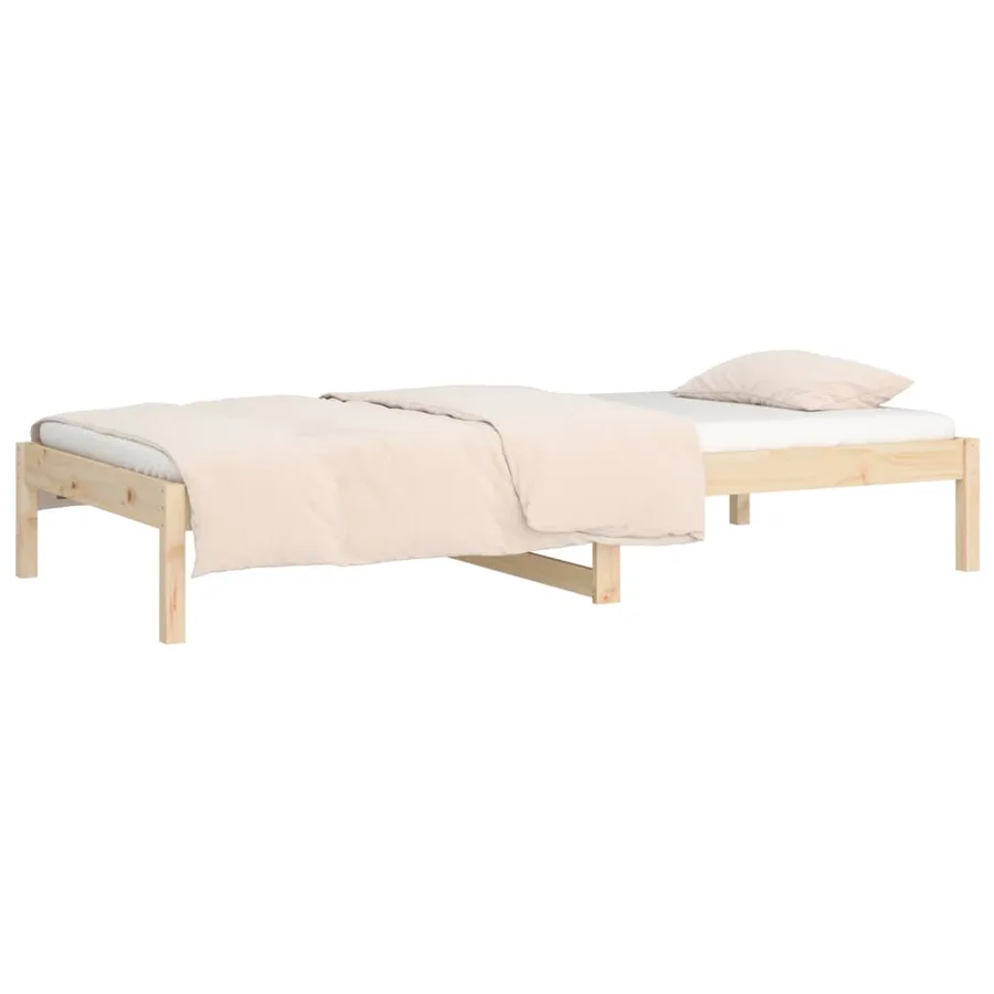 Lit de jour sans matelas 90x190 cm bois de pin massif - 6
