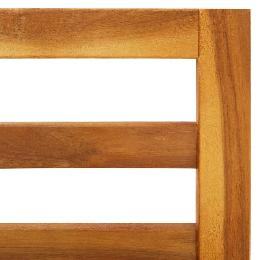 Canapé d'angle sectionnel et coussin blanc crème Bois d'acacia - 8