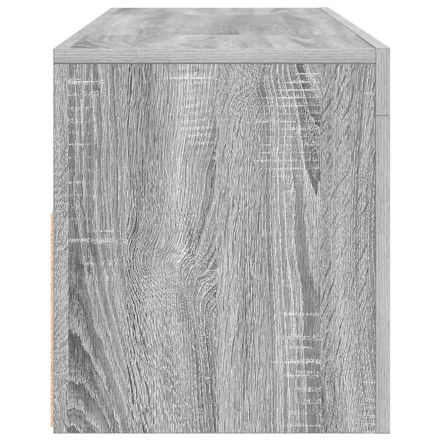 TV cabinet with LED lights grey sonoma 120x35x40 cm - 9