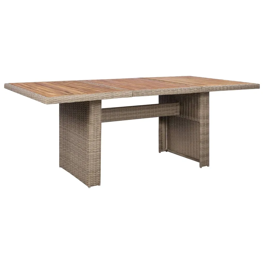Salon de jardin avec coussins 7 pcs Résine tressée - 5