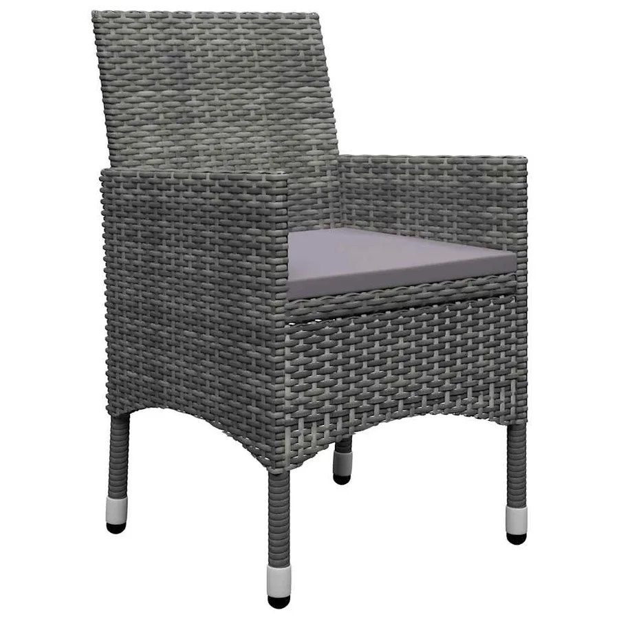 Ensemble à manger de jardin 7 pcs Gris - 6