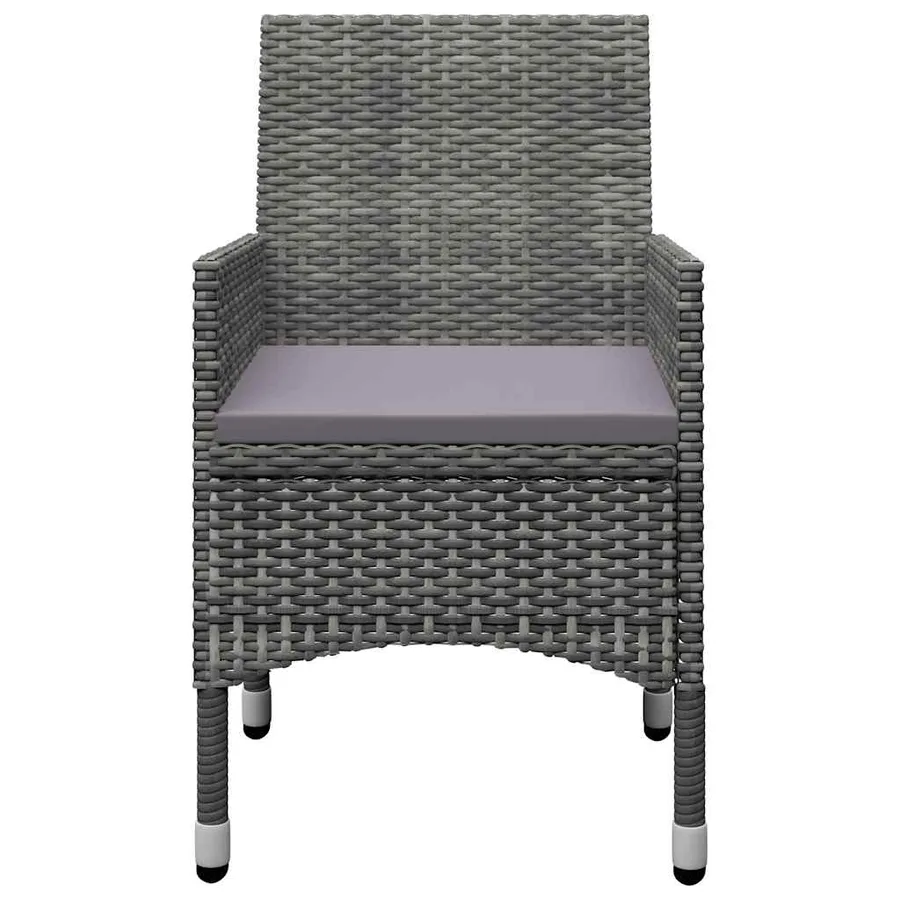 Ensemble à manger de jardin 7 pcs Gris - 7