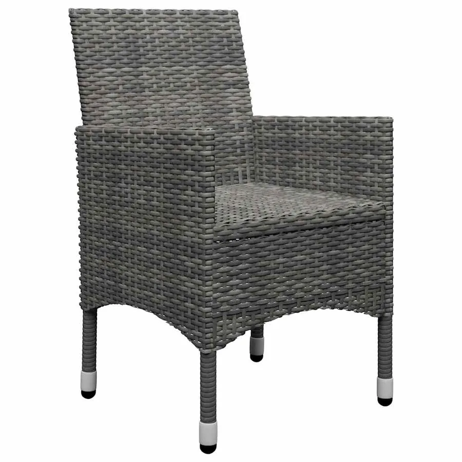 Ensemble à manger de jardin 7 pcs Gris - 9