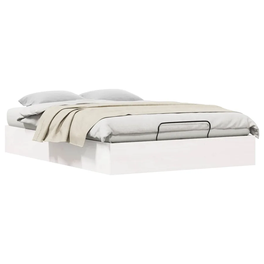 Cadre de lit ottoman avec rangement Blanc 135 x 190 cm - 3