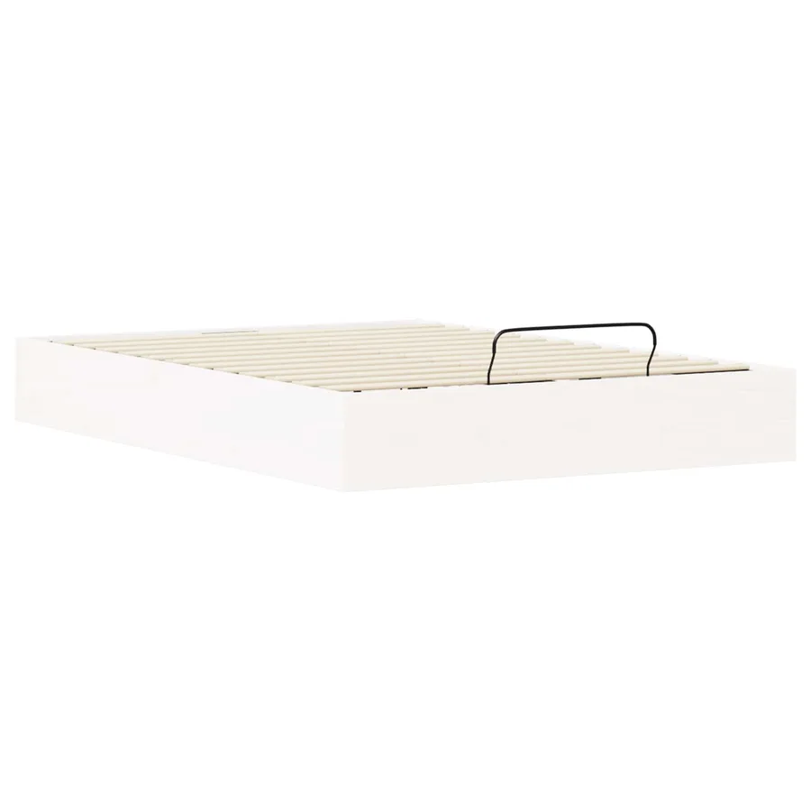 Cadre de lit ottoman avec rangement Blanc 135 x 190 cm - 5