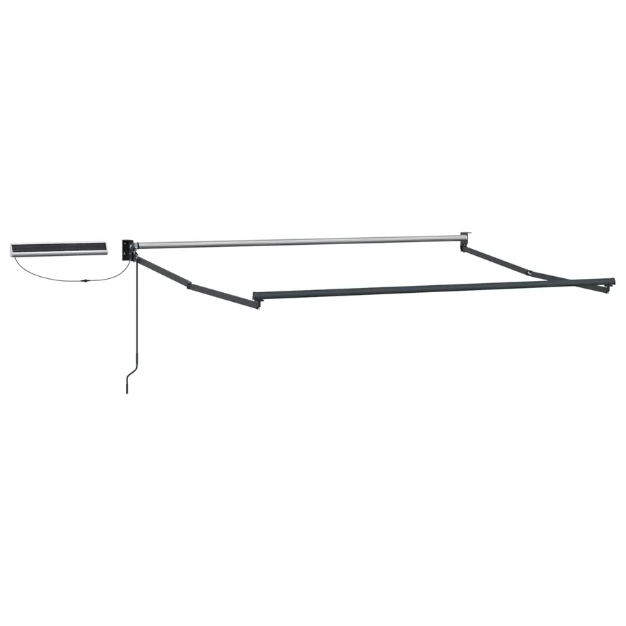 Cadre de store rétractable électrique Anthracite 3 x 2,5 m - 2