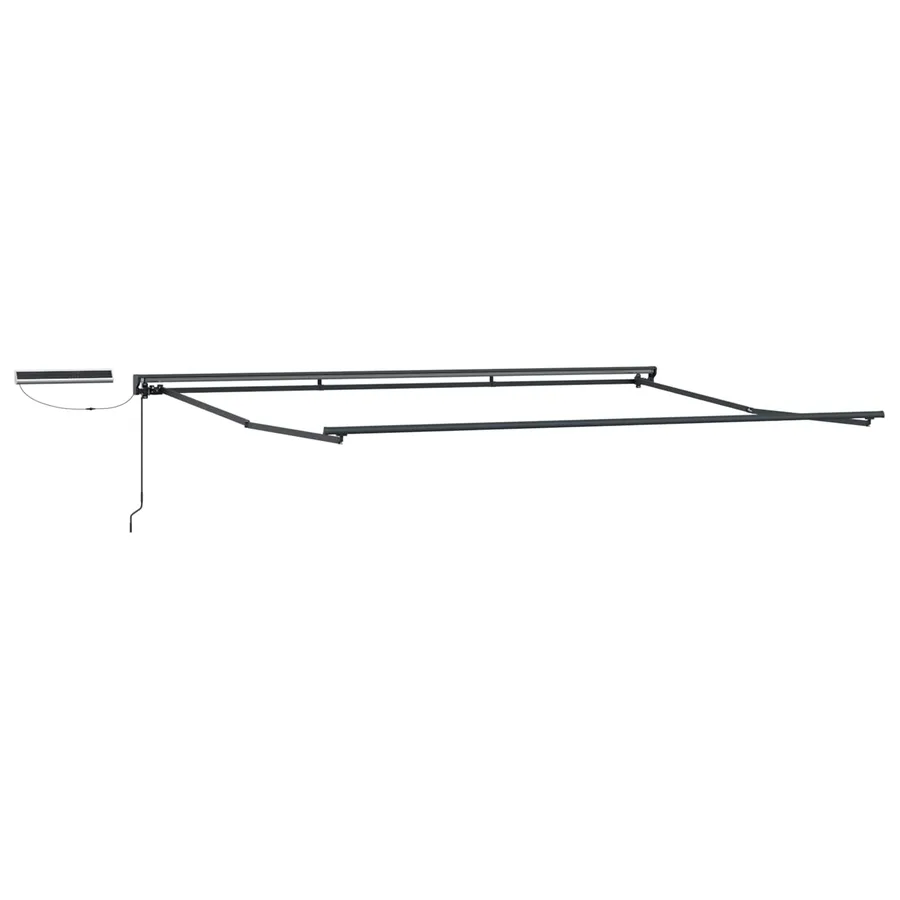 Cadre de store rétractable électrique Anthracite 4 × 3,5 m - 2
