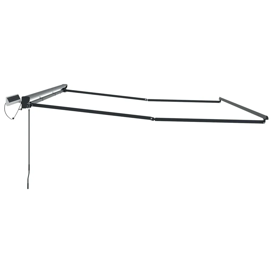 Cadre de store rétractable électrique Anthracite 4 × 3,5 m - 4