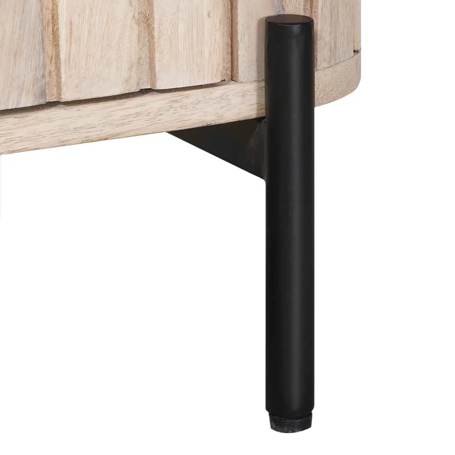 Table de chevet faite main Blanc 40 x 30 x 60 cm - 10