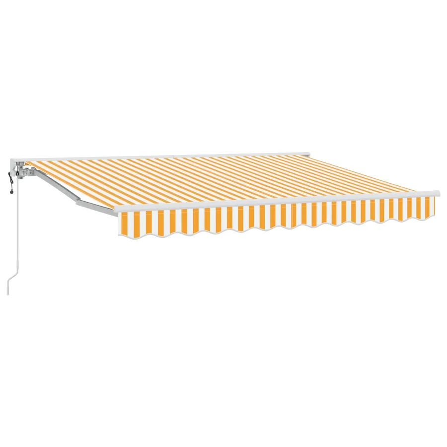 Auvent rétractable électrique Jaune 3 x 2,5 m - 2