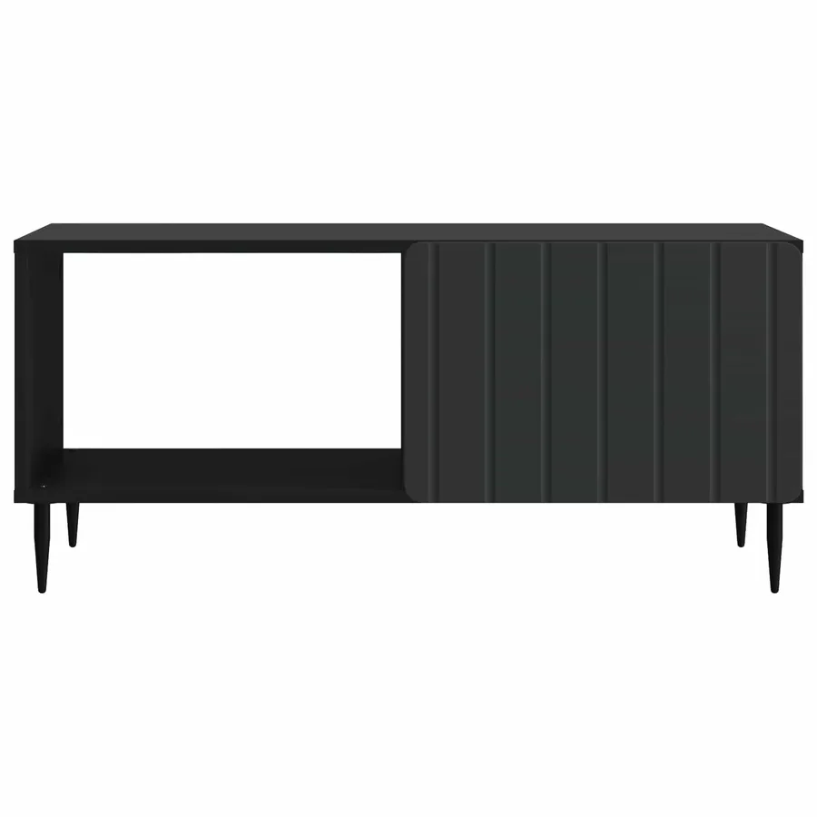 Table basse Noir 90 x 50 x 40 cm Bois d'ingénierie - 5