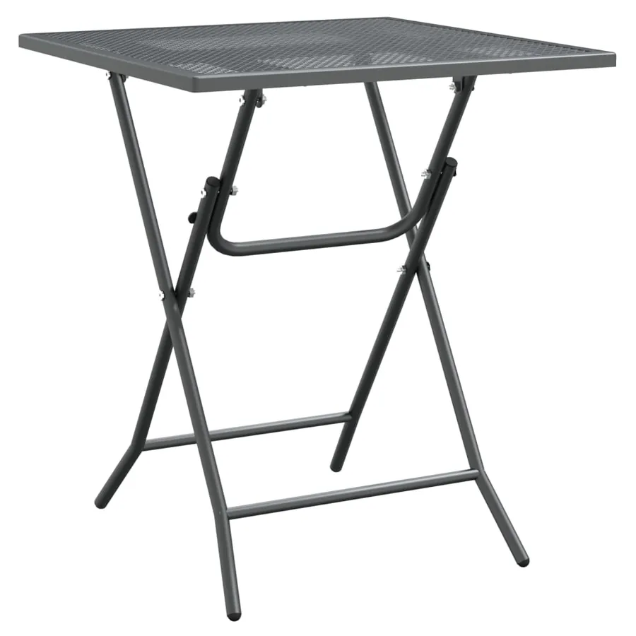 Ensemble à manger de jardin 3 pcs Maille Métal Anthracite - 4