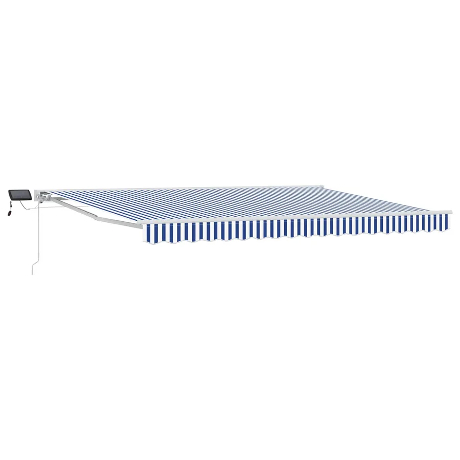 Cadre de store manuel avec LEDs Bleu et Blanc 5 x 3 m - 2